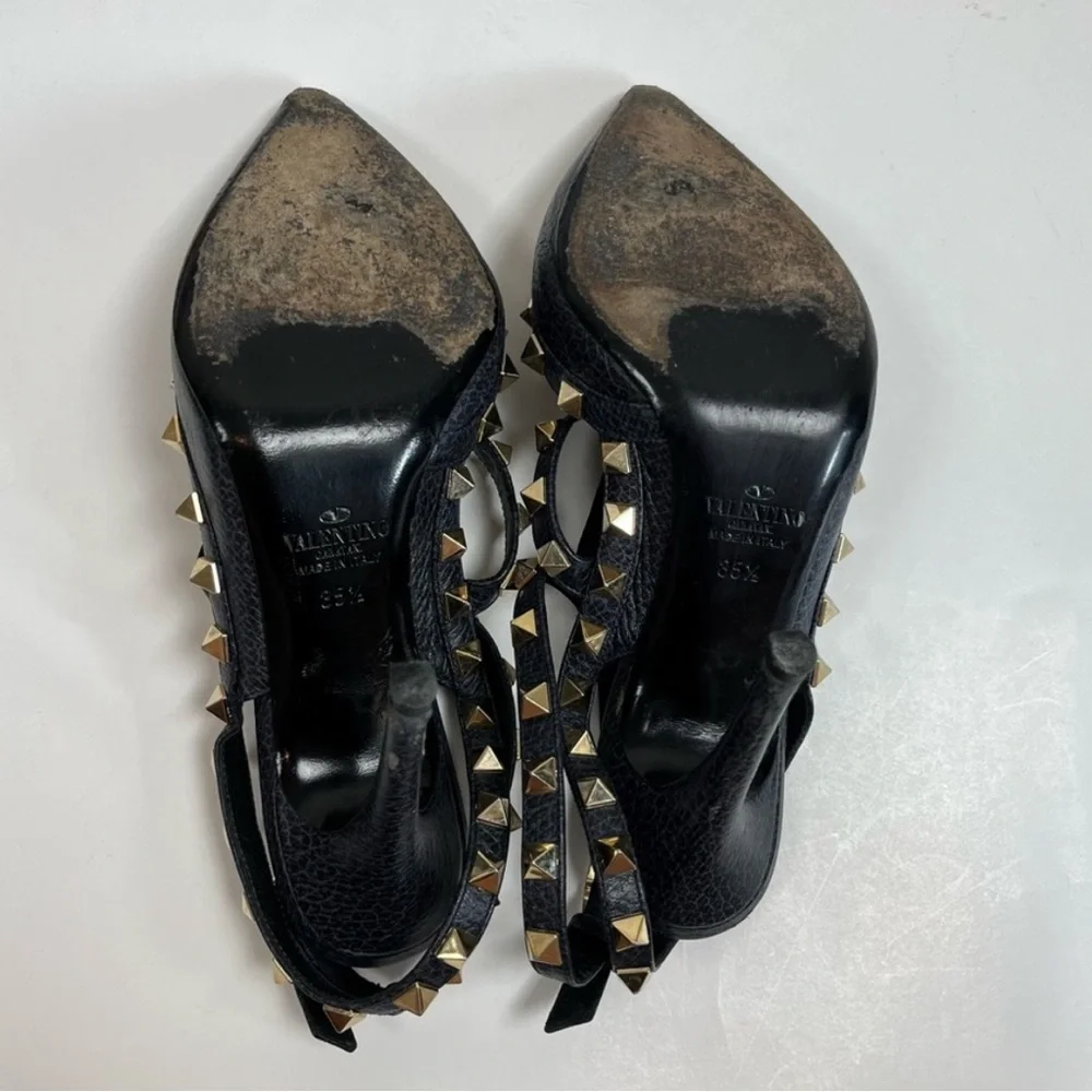 Valentino Garavani Rockstud Heels Ankle Strap Pumps